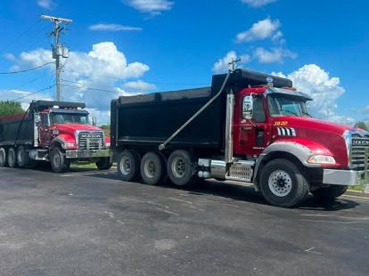 Fleet staged for a morning haul