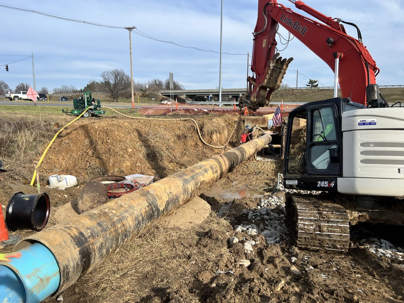 Water main installation